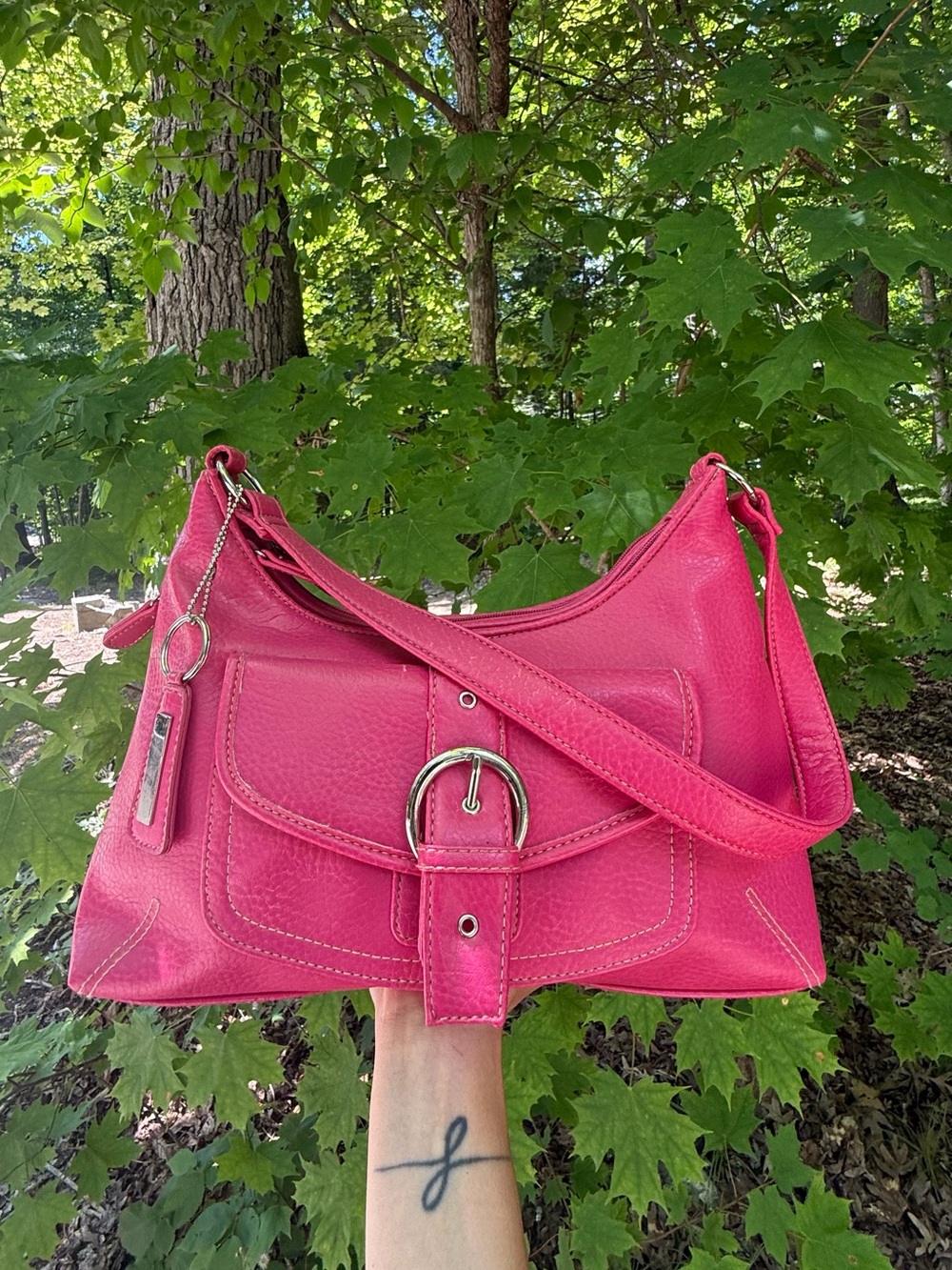 Pink Coach Soho Hampton Style Shoulder Bag Y2K Baguette Barbiecore Purse